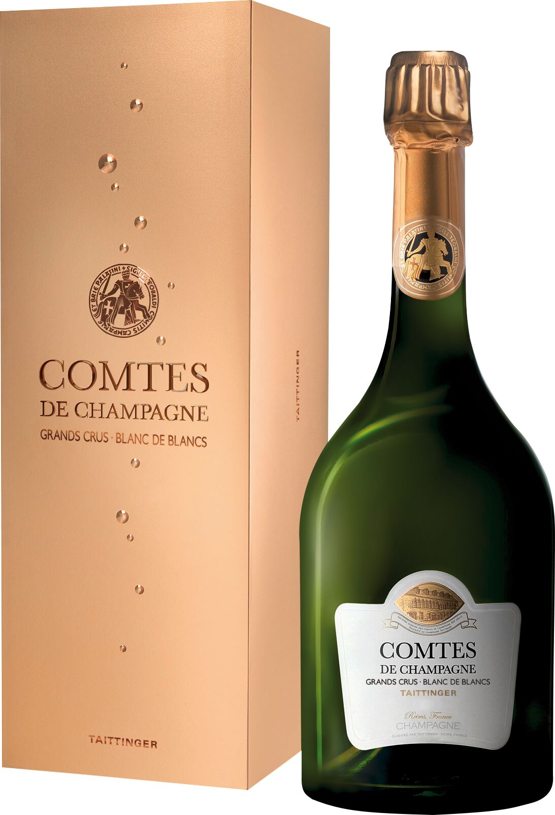 Taittinger Comtes de Champagne 2013 Blanc de Blancs 750 ml in luxuriöser Geschenkverpackung