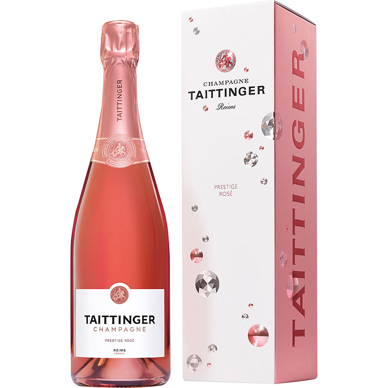 Taittinger Prestige Rosé in Diamond Geschenkverpackung 750 ml