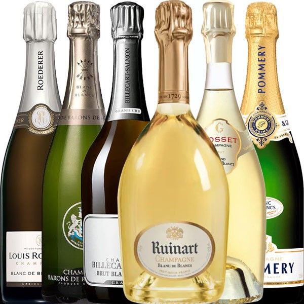 Blanc de Blancs Champagner 6 Flaschen Genießerpaket 4,5 l