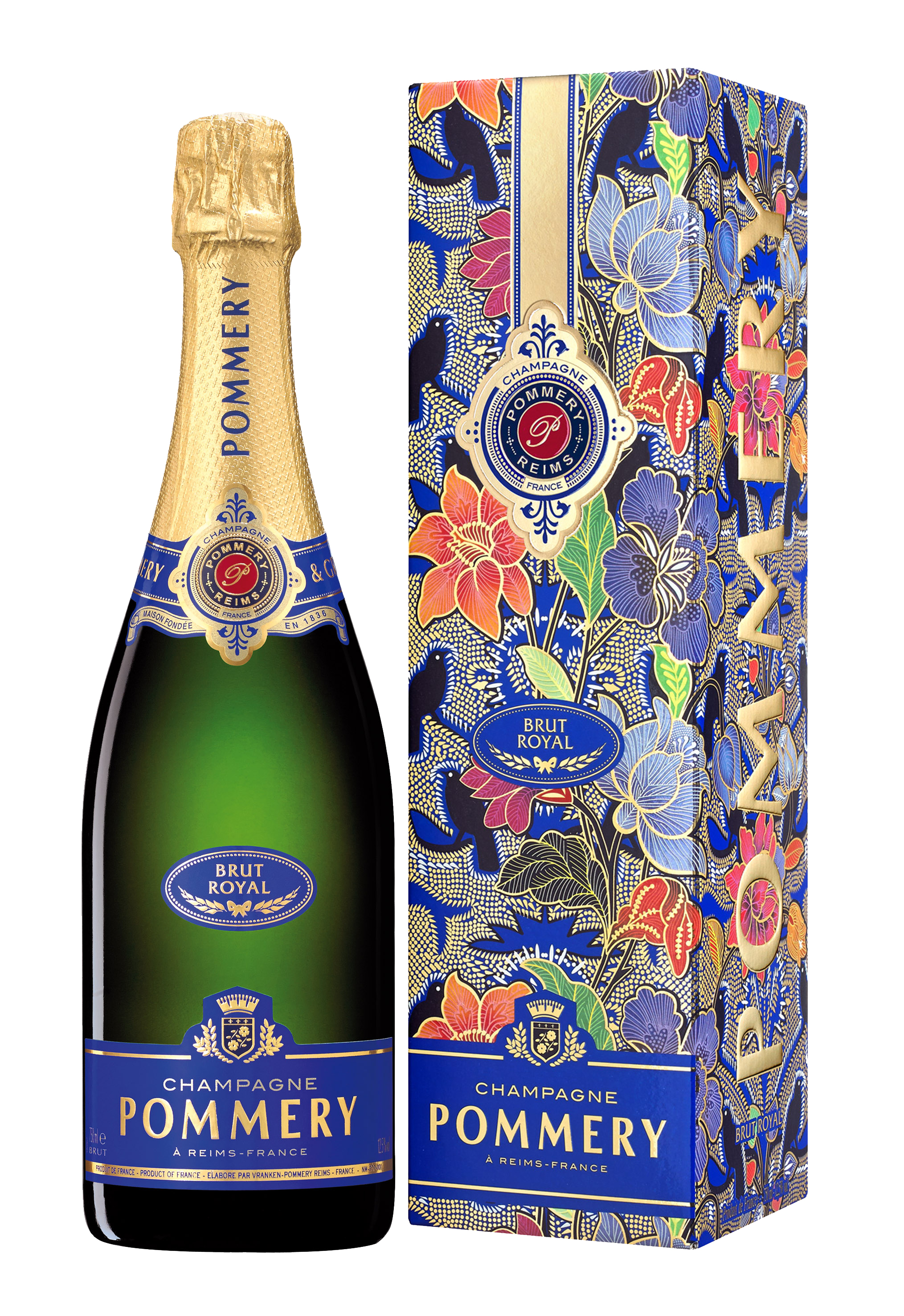 Pommery Brut Royal in Batik Geschenkverpackung 750 ml