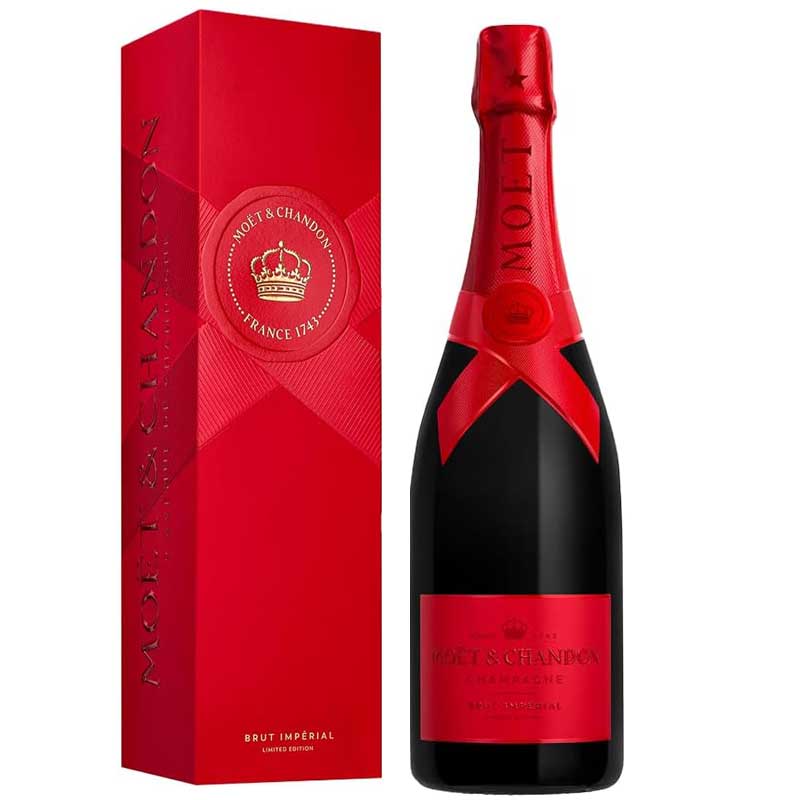 Moët & Chandon Brut Imperial 2025 Limited Edition Red in Geschenkverpackung 750 ml